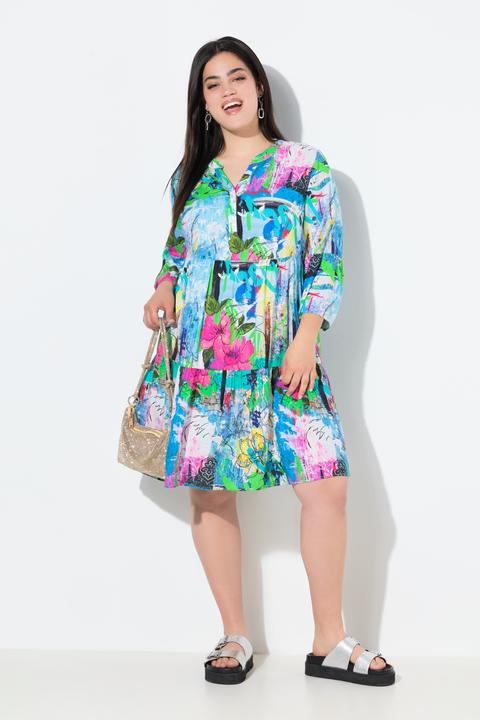 Produktbild Angel of Style Kleid, A-Linie, Grafitti-Muster, Volants (44)