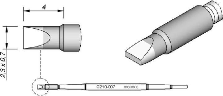 Actual product image JBC Soldering tip (Soldering tip)