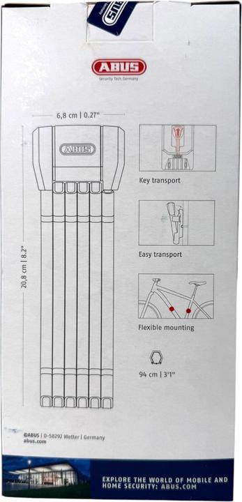 Produktbild Abus Bordo 6200K/90 SH (94 cm)