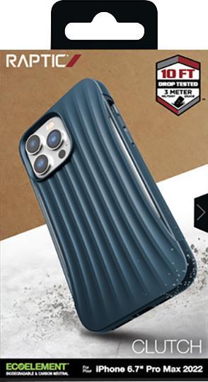 Actual product image X-Doria Raptic Clutch Case iPhone 14 Pro Max. back cover blue (Apple iPhone 14 Pro Max)