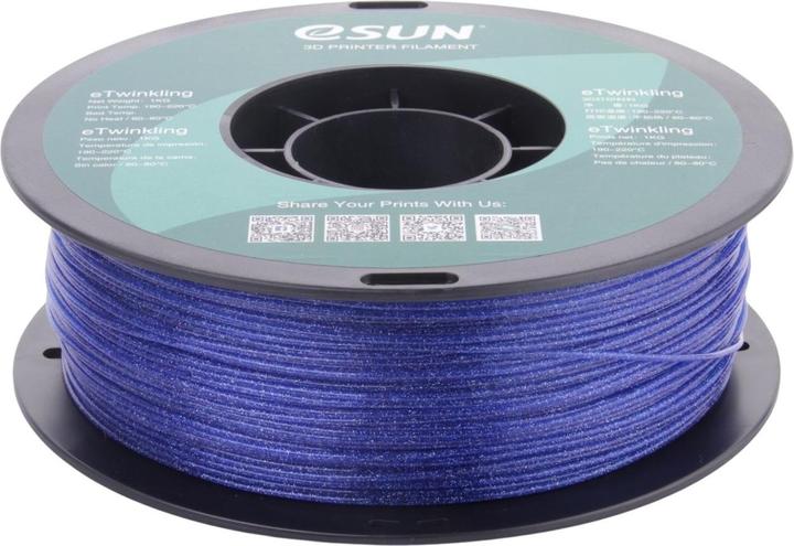 Immagine prodotto eSUN ETWINKLING 1,75mm BLU 1kg FILAMENTI 3D (PLA, 1.75 mm, 1000 g, Blu)