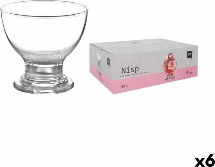 La Mer Eiscreme- und Milchshakes-Becher NISP 0,2 L 6 Stücke (6 Stück) (0.20 l, 6 x)