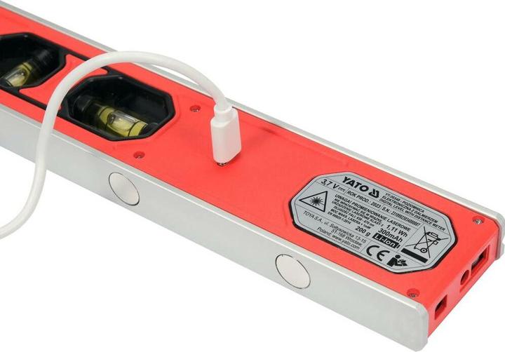 Actual product image Yato Poziomnica Torpedo Z Dalmierzem Laserowym 230mm (2 cm)
