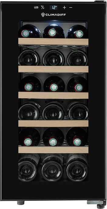 Climadiff Weinkühlschrank CUVEE18 Freistehend, 1 Zone, 18 Flaschen