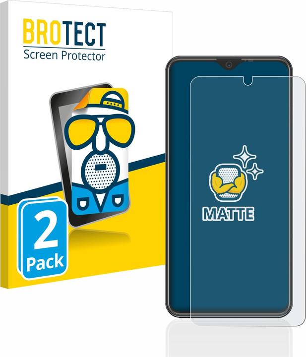 Actual product image BROTECT Anti-glare screen protector matt (2 Piece, Beafon M6s Premium)