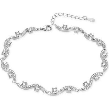 Agato, Armschmuck, Charming silver bracelet with clear zircons AGB774/21