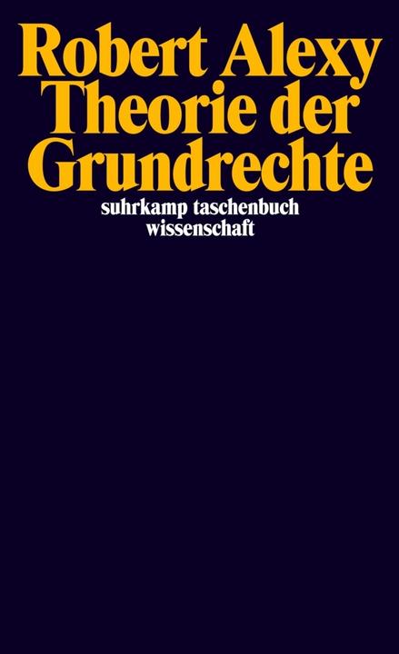 Produktbild Theorie der Grundrechte (Deutsch, Robert Alexy, 2011)