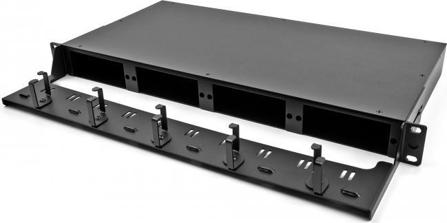 Produktbild Delock 48,30cm (19") LWL Rangierpanel 1 HE schwarz