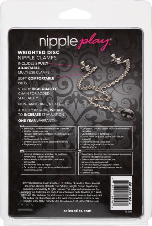 Produktbild CalExotics Weighted Disc Nipple Clamps