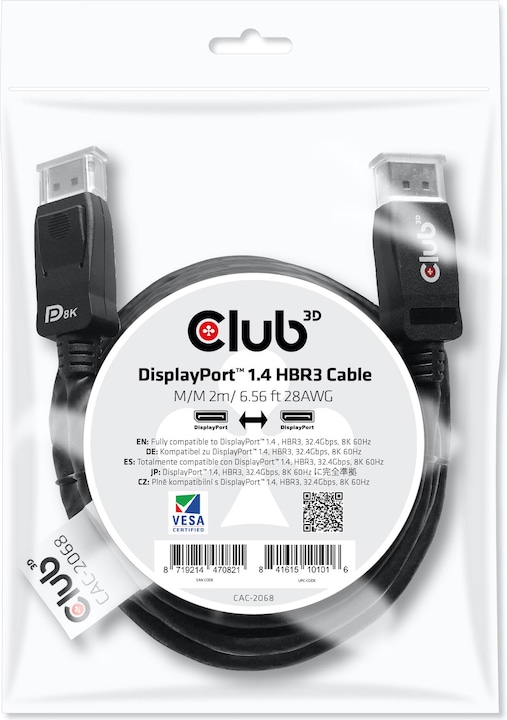 Produktbild Club 3D DisplayPort — DisplayPort (2 m, DisplayPort)