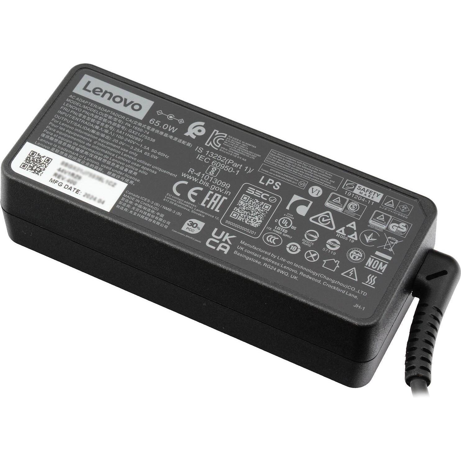 Lenovo ADLX65NCC3A (65 W), Notebook Netzteil, Schwarz