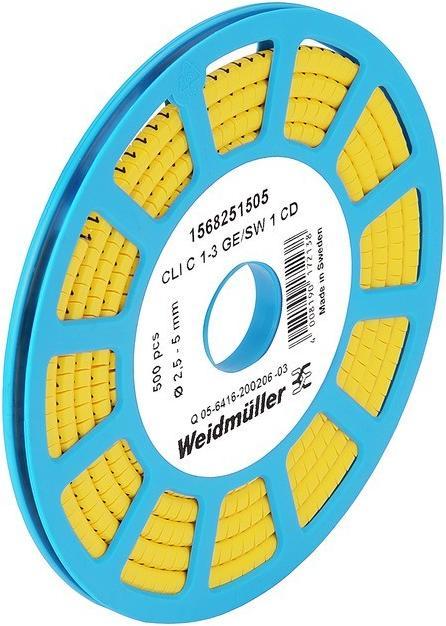 Weidmüller Kabelmarkierung 14 ge Ader Kst Ř3-5mm 1868811535