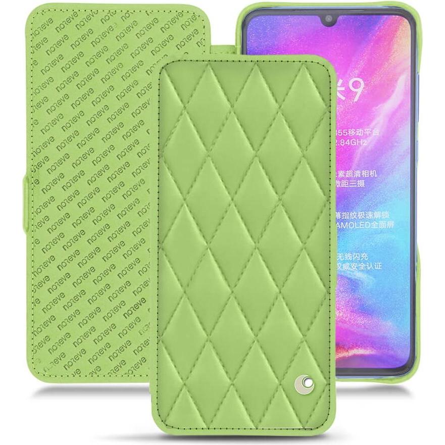 Noreve Lederschutzhülle horizontal (Xiaomi Mi 9), Smartphone Hülle, Grün