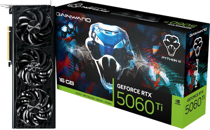 Produktbild Gainward VGA RTX5060TI 16GB Python III (16 GB)