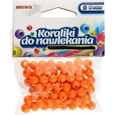 Brewis Orange Fädelperlen + Schnur 8mm 16g
