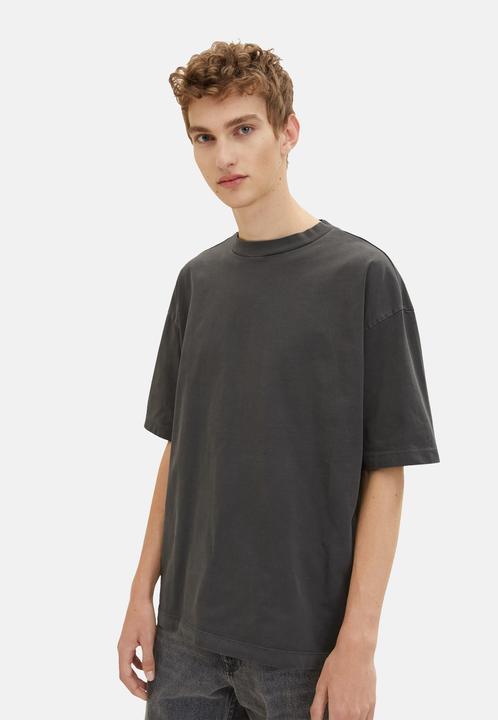 Immagine prodotto Tom Tailor Shirt Oversized-T-Shirt mit Rundhalsausschnitt aus Baumwolljersey (L)