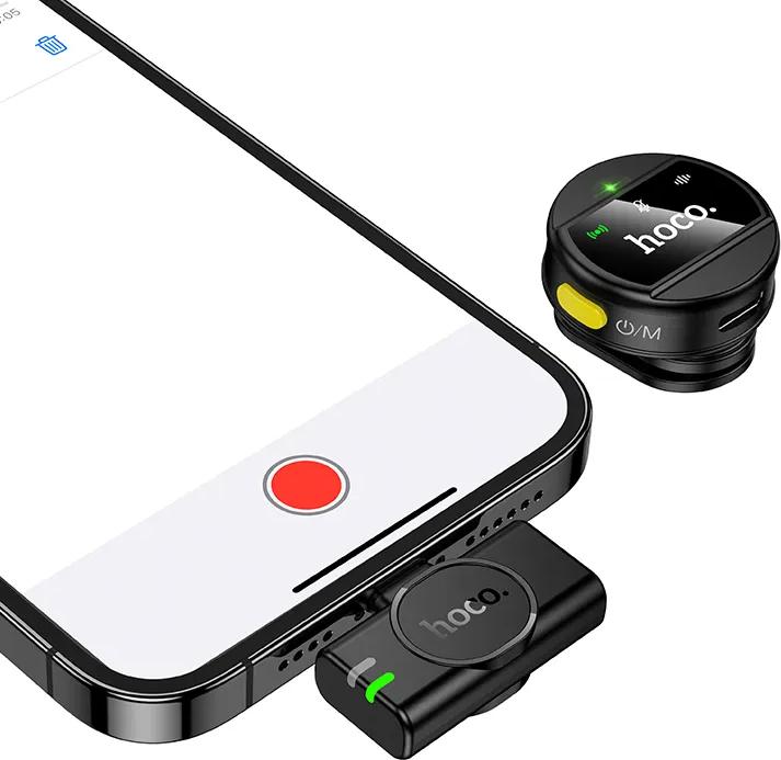 Actual product image Hoco Other Computer Accessory Wireless microphone Lightning L21 black