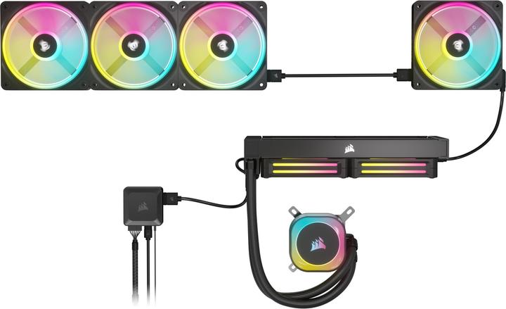 Actual product image Corsair iCUE LINK QX120 RGB 120 mm PWM fan (black, expansion kit) (120 mm, 1 x)