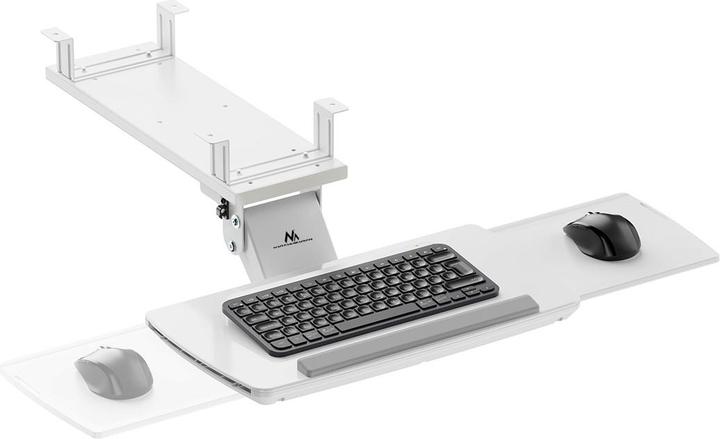 Immagine prodotto Maclean Untertisch-Tastaturhalter verstellbar max. 5kg Weiss MC-156 W