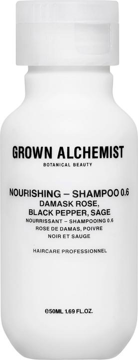 Actual product image Grown Alchemist Nourishing — Shampoo 0.6: Damask Rose, Black Pepper, Sage (Liquid shampoo)