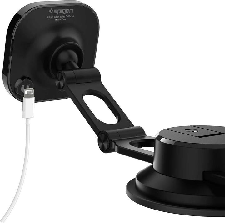 Actual product image Spigen car mount ITS35-3 Onetap Magnetic Magsafe Windshield & Dashboard Car Mount black