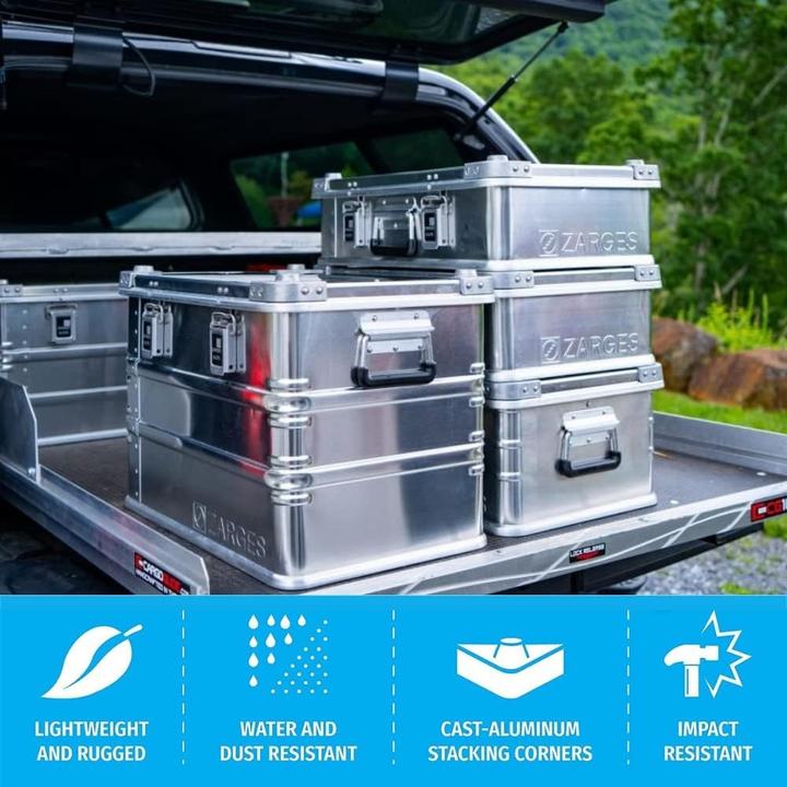 Actual product image Zarges Aluminum transport box