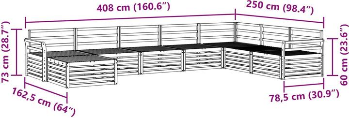 Produktbild vidaXL Outdoor-Sofa