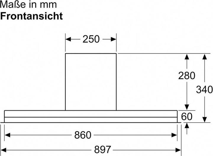 Actual product image Bosch Hausgeräte DBB97AM60 (Substructure hood)