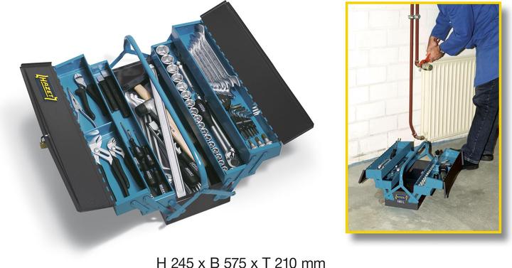 Actual product image HAZET Metal toolbox (80 pieces)