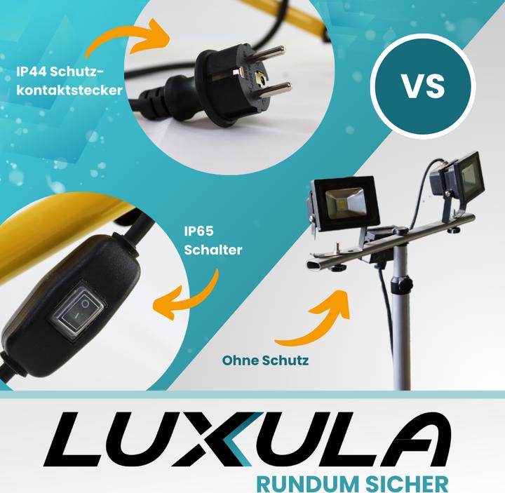 Produktbild Luxula LED Baustrahler mit Stativ (10000 lm)