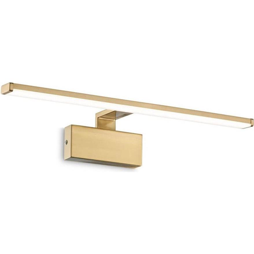 Ideal lux, Wandleuchte + Deckenleuchte, ALMA LED Wandleuchte 12,5W Messing warmweiss 224954 (1450 lm)