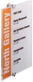 Image du produit Durable Plaque de porte Plaque en cristal A4