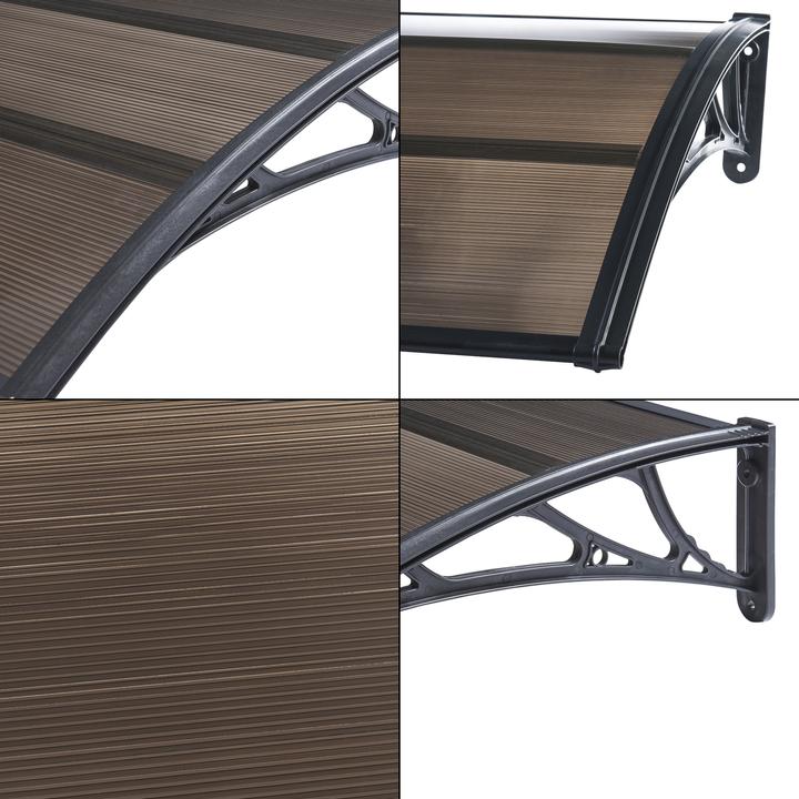 Actual product image En.Casa Canopy Mellerud 120x100 cm black/brown
