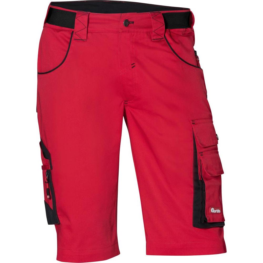 Magni, Arbeitshose, FORTIS Herren Bermuda/Arbeitshose kurz 24,rot/schwarz Gr.48 (48)