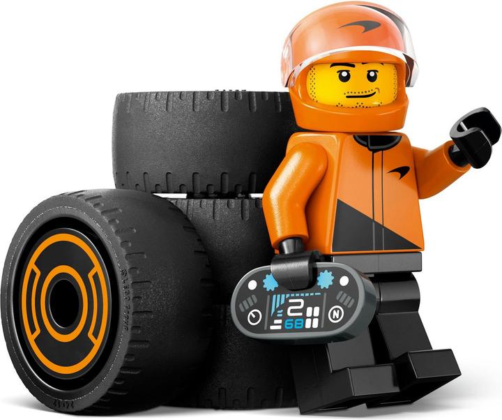 Actual product image LEGO F1 Rennfahrer mit McLaren Rennauto (60442, LEGO City)