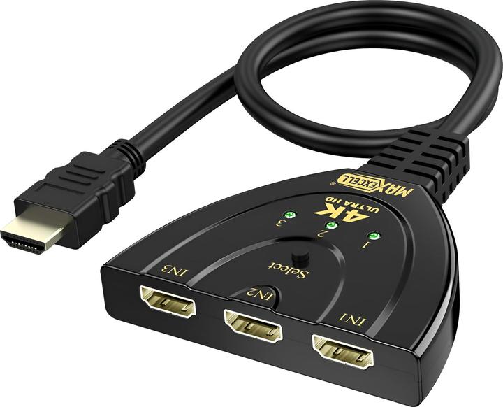 Image du produit Max Excell HDMI Switch 3in1 4K