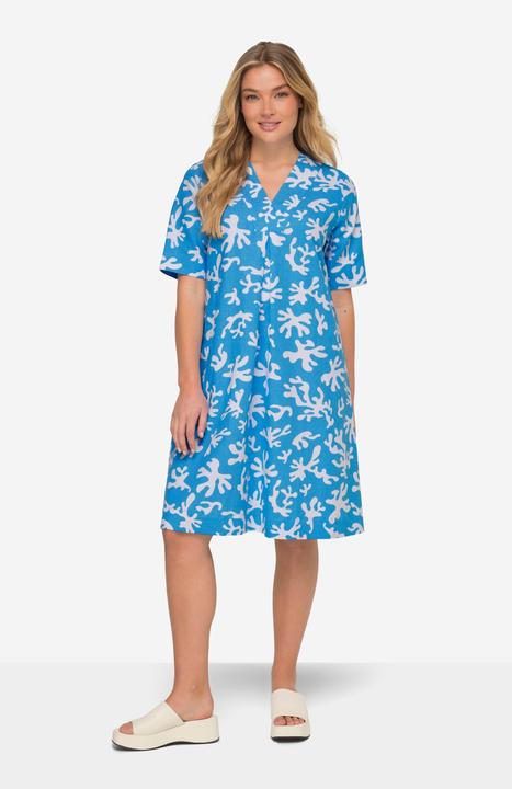 Produktbild Laurasøn Leinenmix-Kleid, A-Line, V-Ausschnitt, Halbarm (XXL)