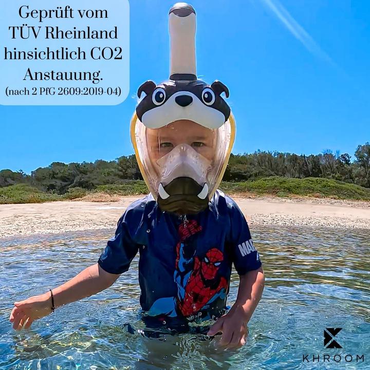 Actual product image Khroom CO2-sichere Schnorchelmaske für Kinder ab 3 Jahren