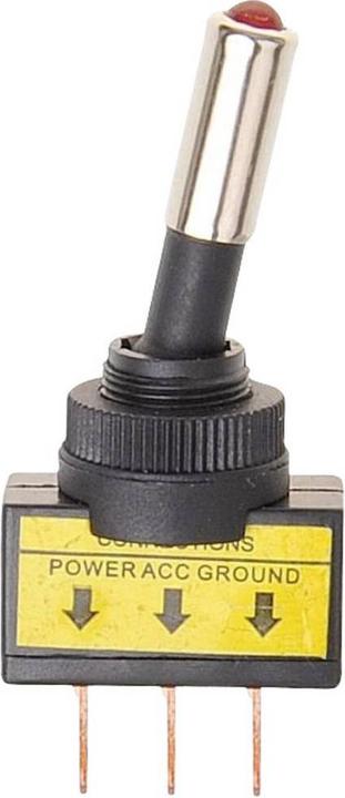 Actual product image IWH Toggle switch red 12 V 20 A 1 pc.