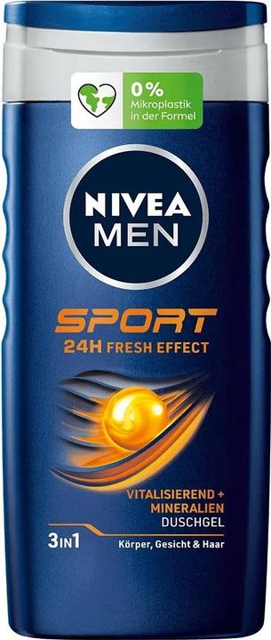 Actual product image NIVEA MEN 5xMen Shower Gel 3 in1 Sport 24h Fresh (250 ml)