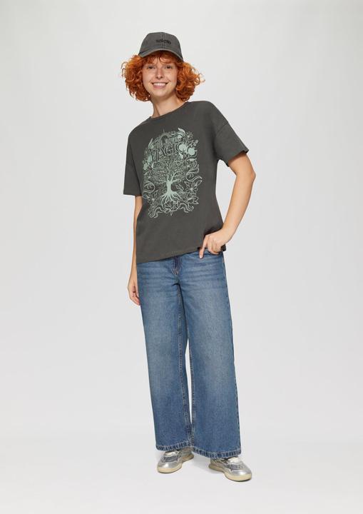 Actual product image S.Oliver T-Shirt Lockeres Print-Shirt mit Garment Dye (S)
