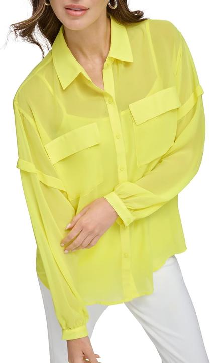 Produktbild DKNY Damesblouse, Limonata., L (L)
