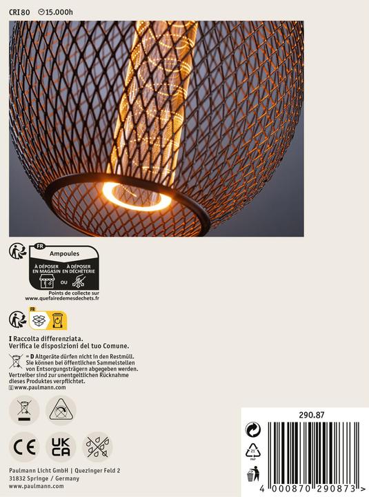 Produktbild Paulmann Metallic Glow Globe (E27, 200 lm, 1x)