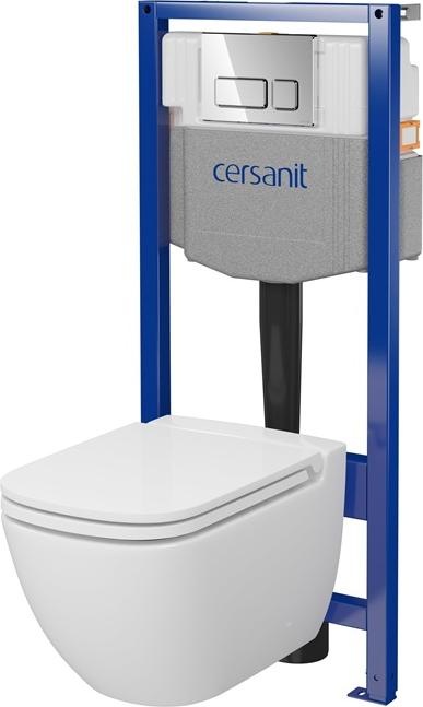 Produktbild Cersanit WC SET S701-759 WITH FRAME +CHROM BUTTON