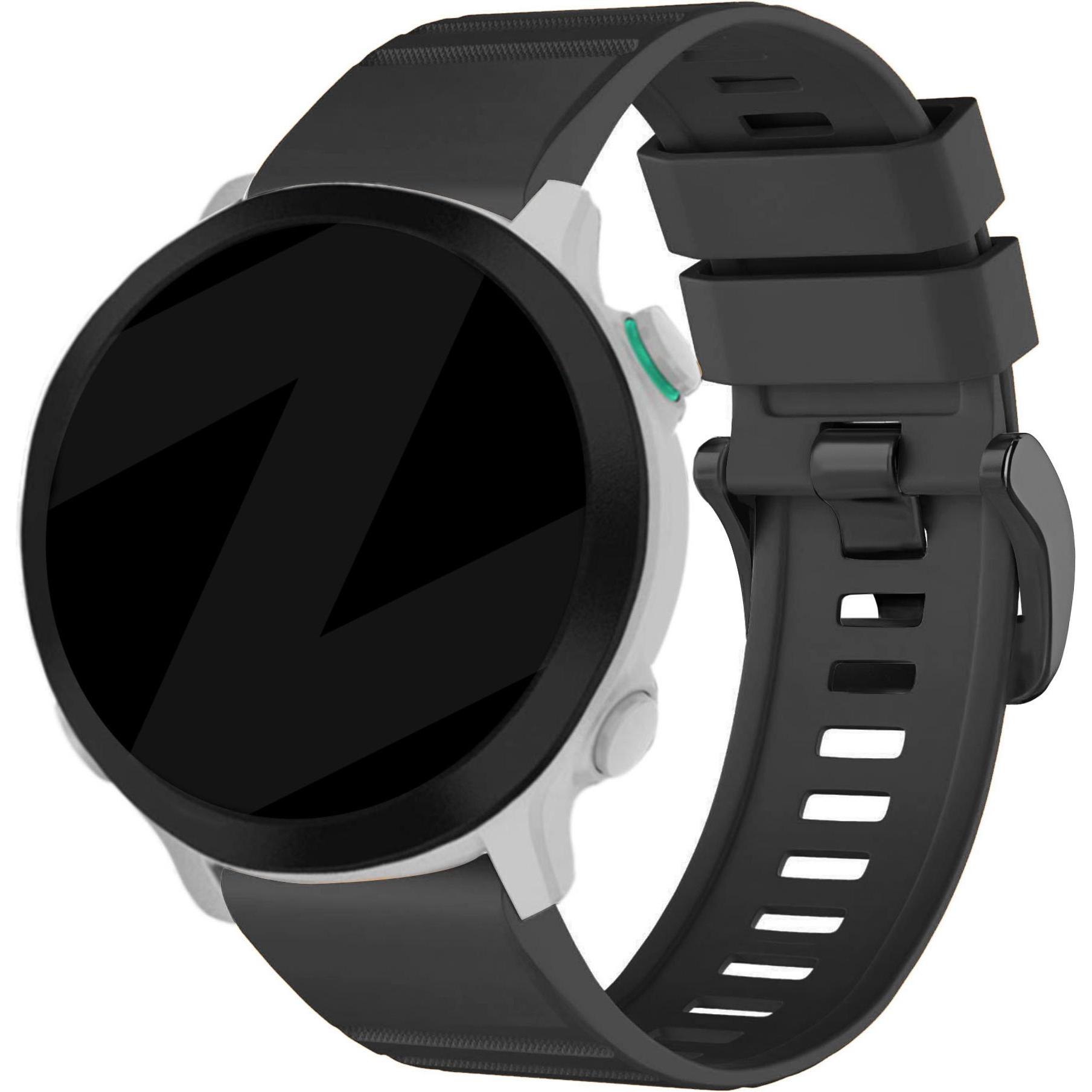 Bandz Silikonarmband (Silikon, fenix 5), Uhrenarmband, Schwarz