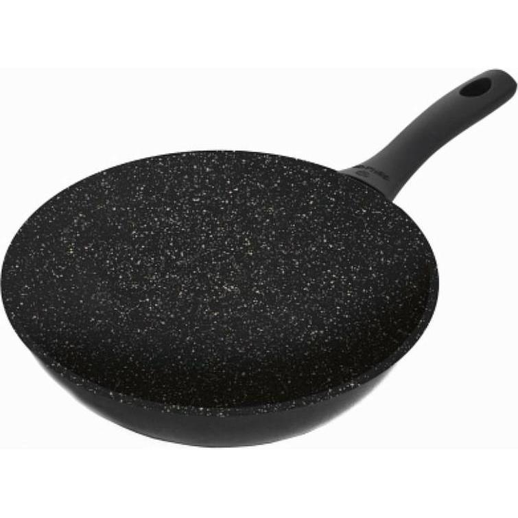 Gerlach Pfanne Wok GRANITEX 28 cm, Pfanne + Kochtopf, Schwarz