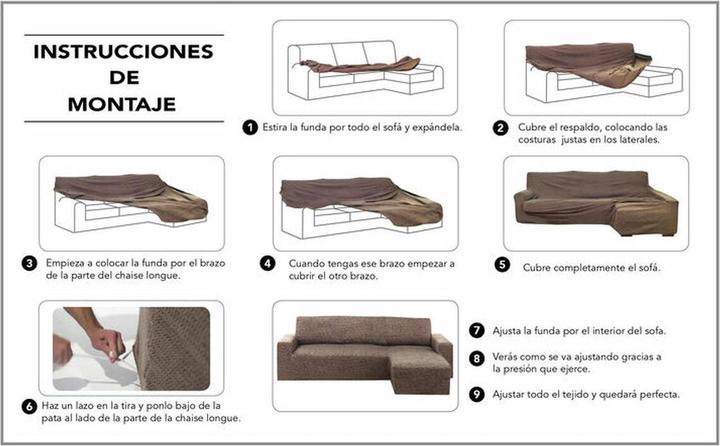 Actual product image Hosteline Sofa Cover OLIMPO Ivory