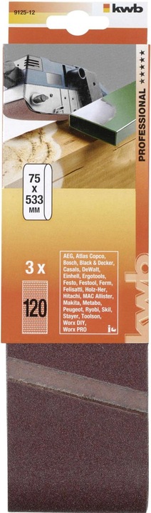 Actual product image kwb Sanding belt (120)