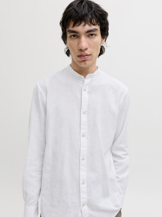 Actual product image Jack & Jones Jjesummer Linen Blend Band Shirt L/S Sn (XL)