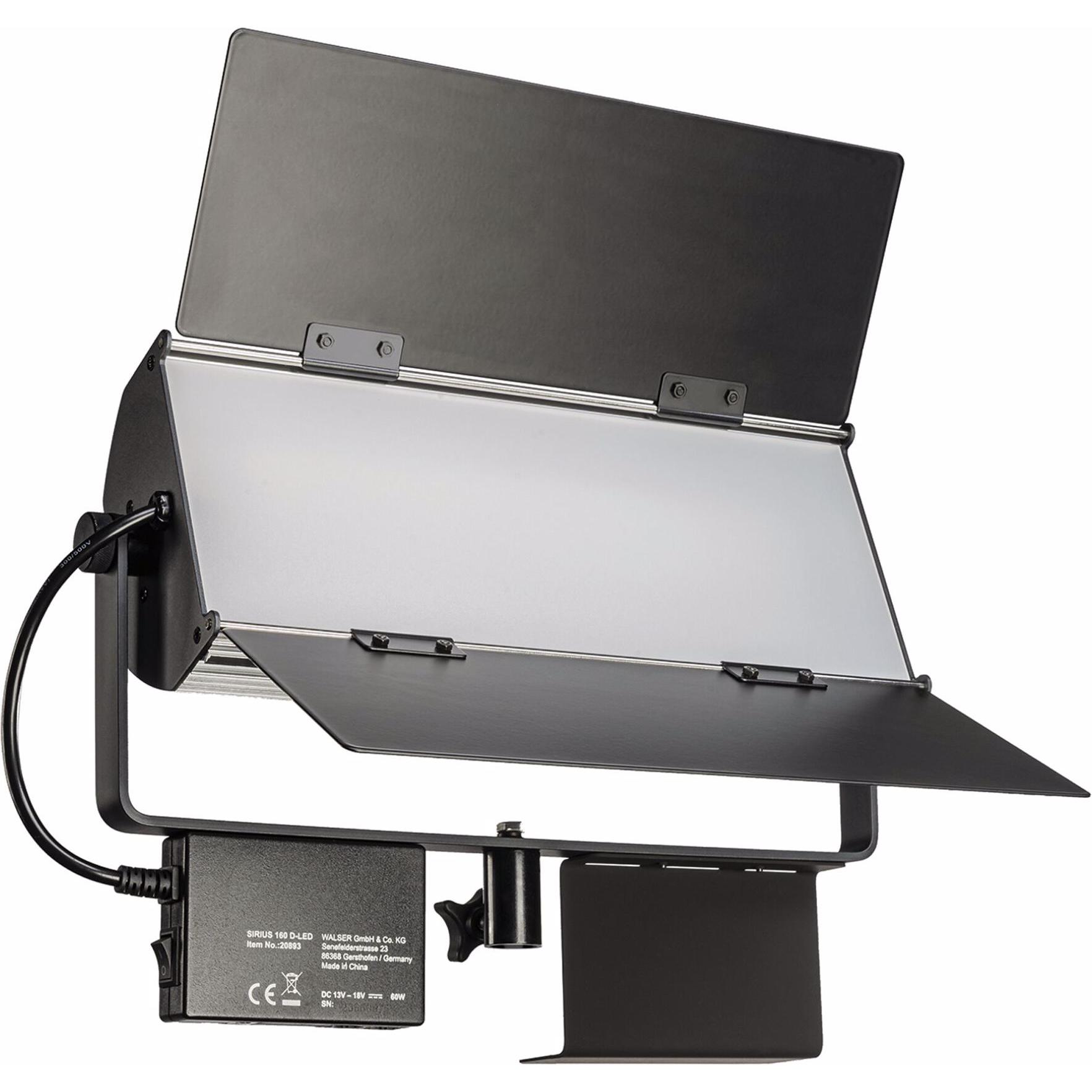 Walimex pro LED Daylight Panel Light Sirius (Flächenleuchte), Dauerlicht, Schwarz